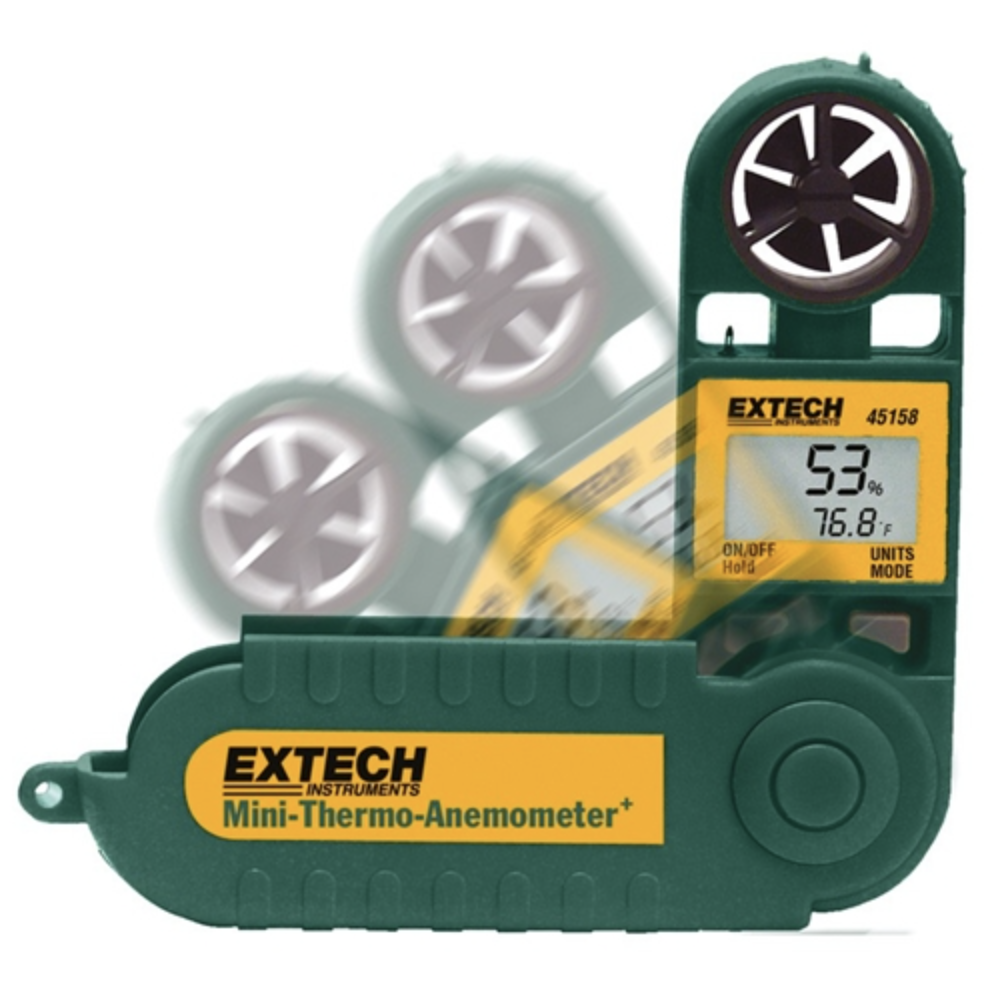 Extech 45158: Mini Thermo-Anemometer with Humidity
