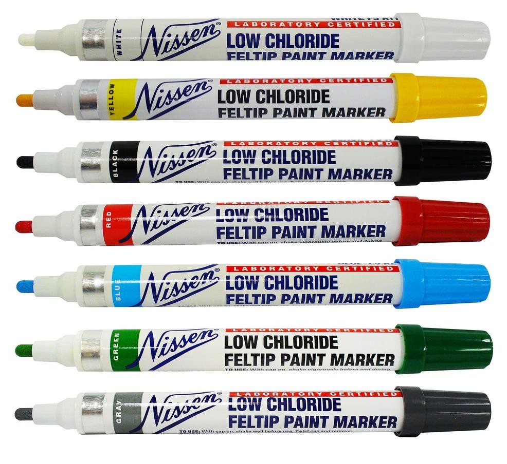 Markal | Nissen Solid Paint Marker That Writes on Oily & Wet Surfaces | Part #SPYES